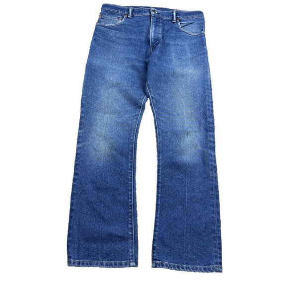 Vintage Levis 517 Jeans Fits 34x29 Wallet Phone Faded Blue Denim Bootcut Y2K